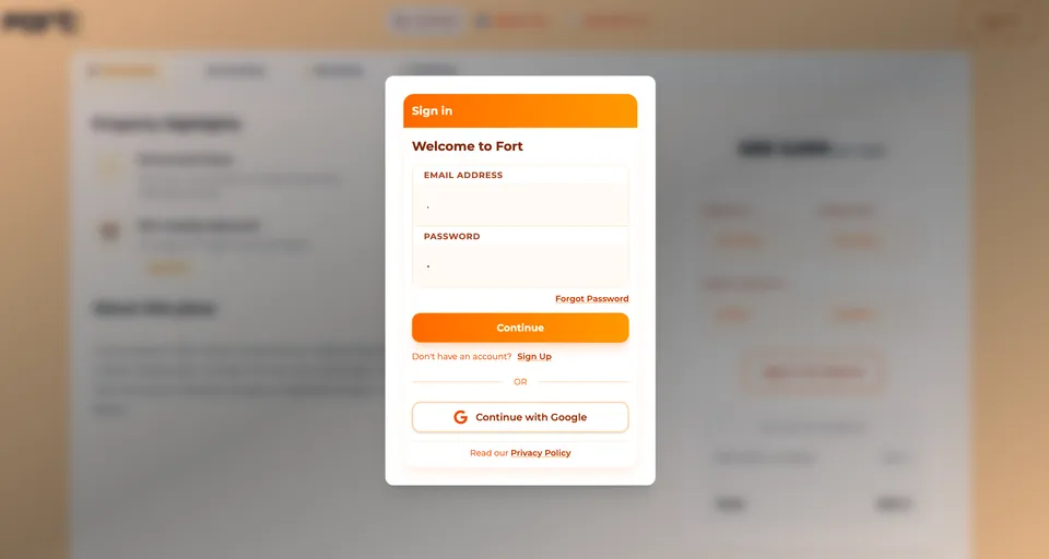 Fort Living Property Management Platform screenshot 1