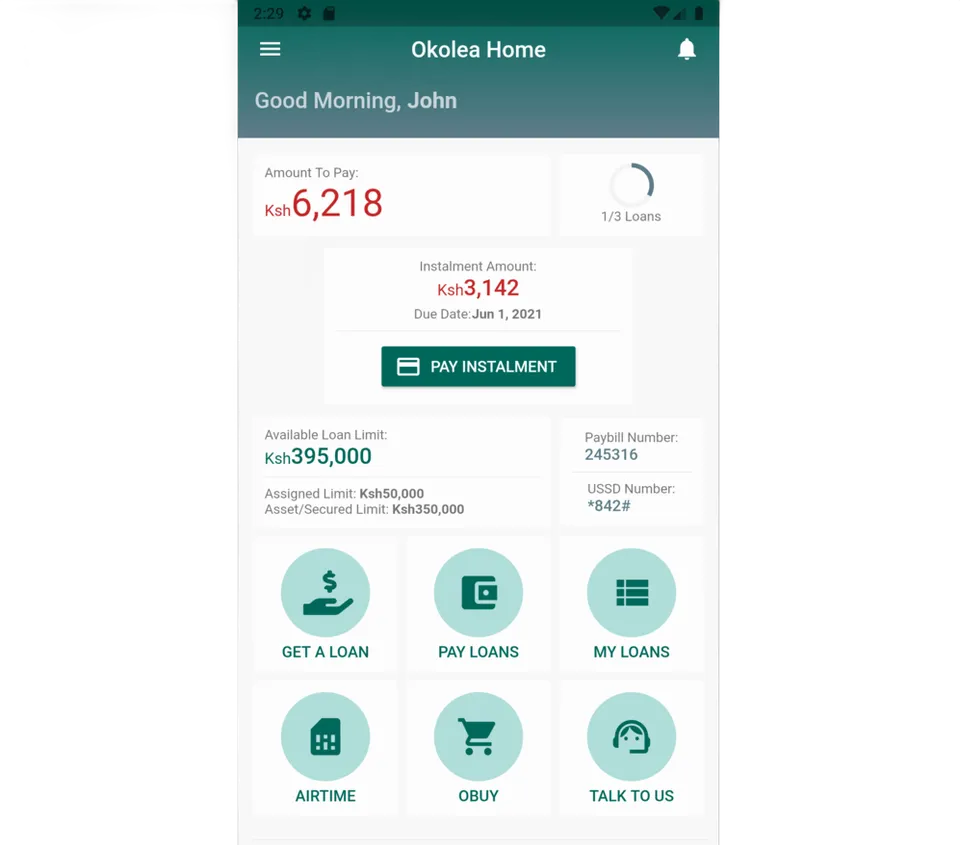 Okolea Digital Lending Platform screenshot 3